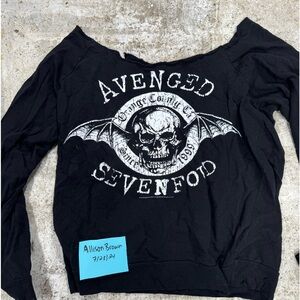 Avenged Sevenfold distressed pull over